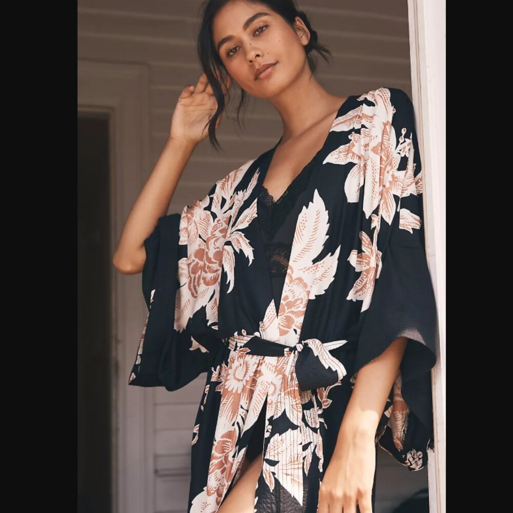 Anthropologie Long-Sleeve Duster Kimono